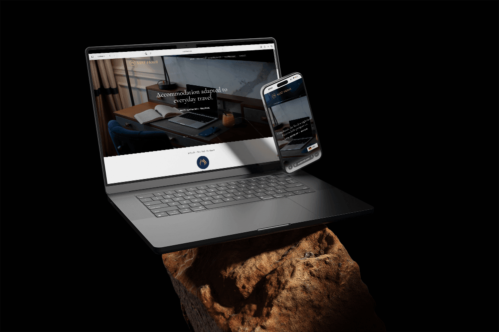 MAT Hoteli website design mockup by Not So Basic Media