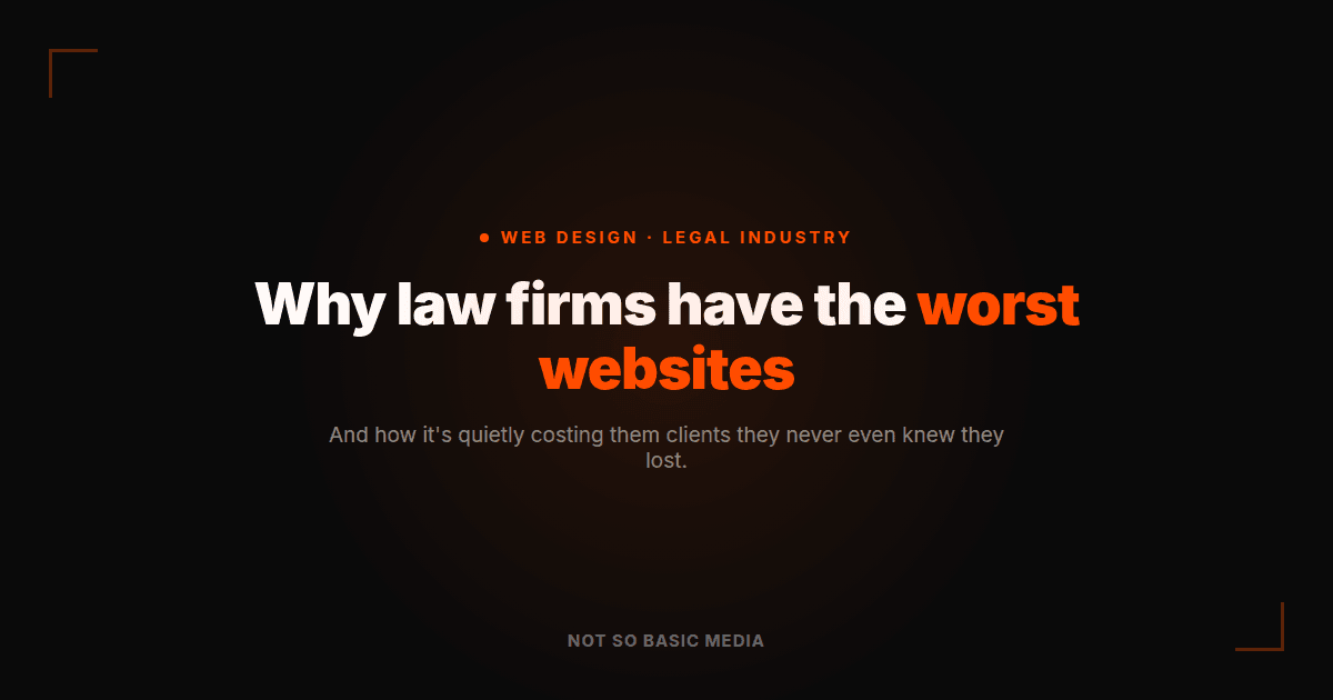 Why law firms have the worst websites — web design for the legal industry